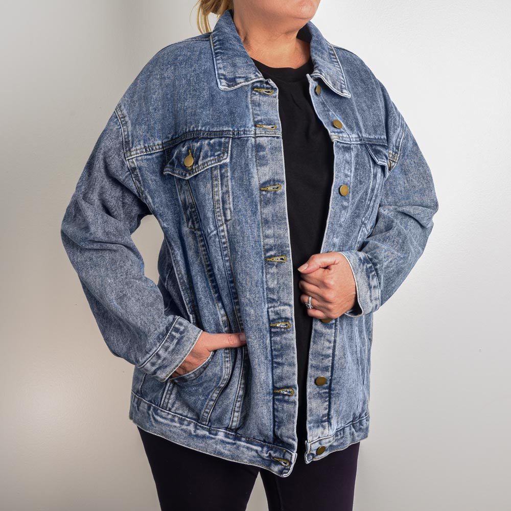 Dog Mom Custom Denim Jacket for Women - Stylish Custom Photo, Unique Mother's Day & Birthday Gift for Her