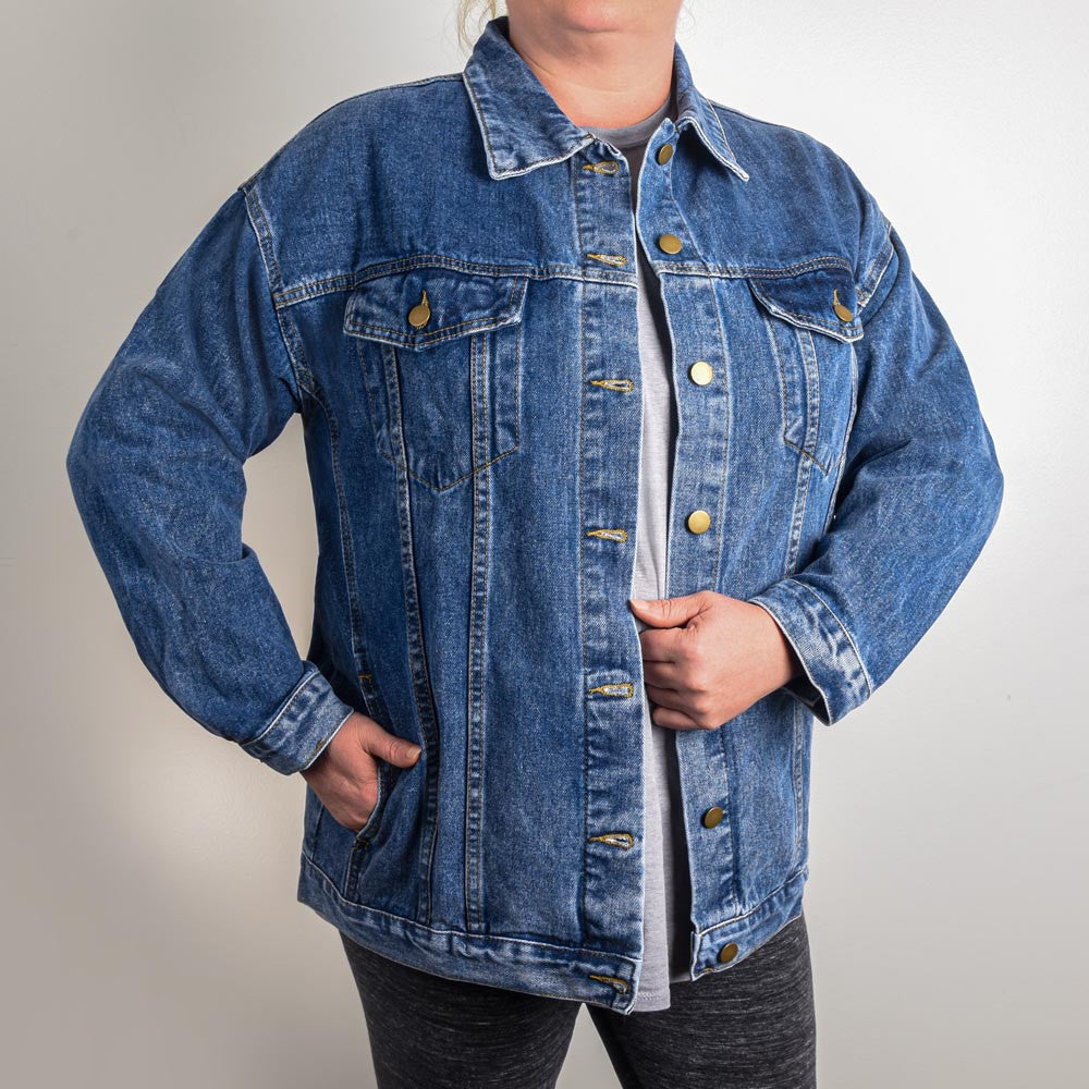 Custom Denim Jacket for Women - Stylish Custom Jean Jacket, Unique Mother's Day & Birthday Gift for Her Bad Ass