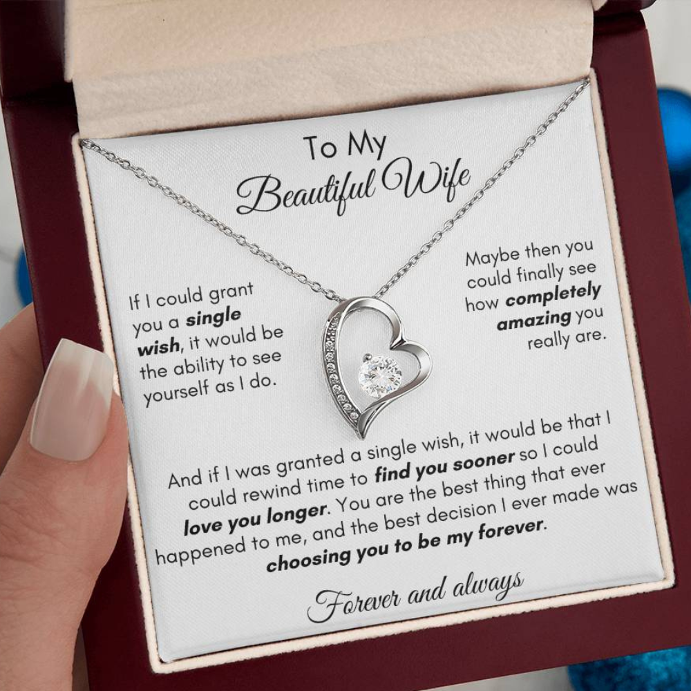 Gift For Wife - Find You Sooner Forever Love Necklace