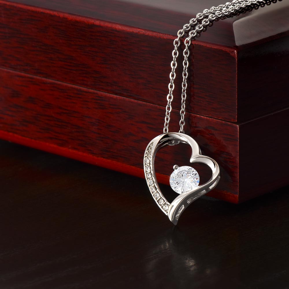 Gift for Wife - You Mean The World to Me Forever Love Necklace