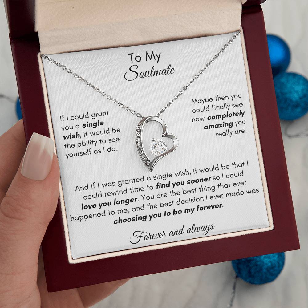 Gift For [Personalize] - Find You Sooner Forever Love Necklace