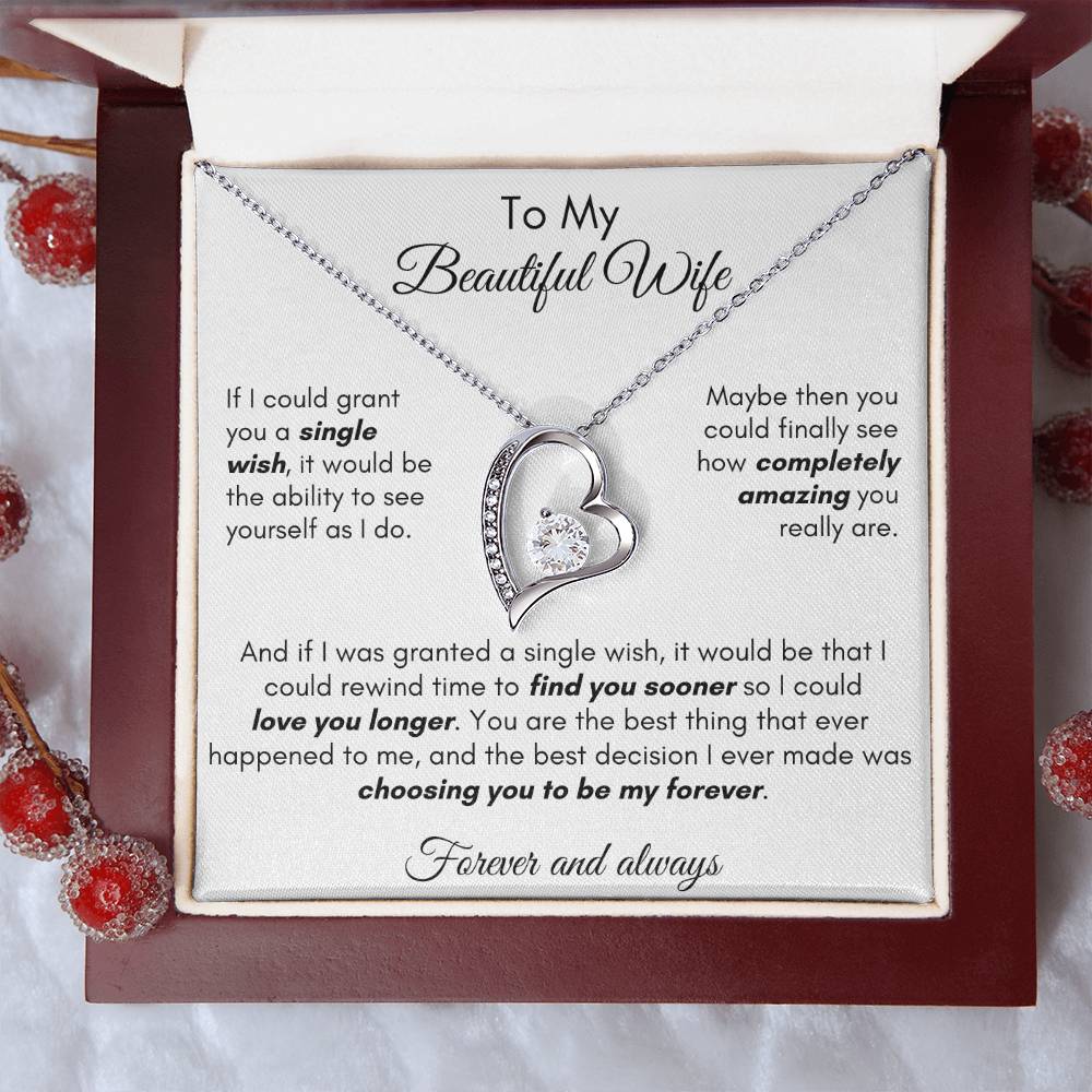 Gift For Wife - Find You Sooner Forever Love Necklace