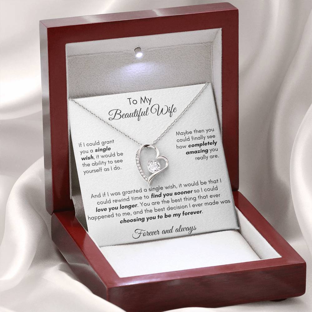 Gift For Wife - Find You Sooner Forever Love Necklace