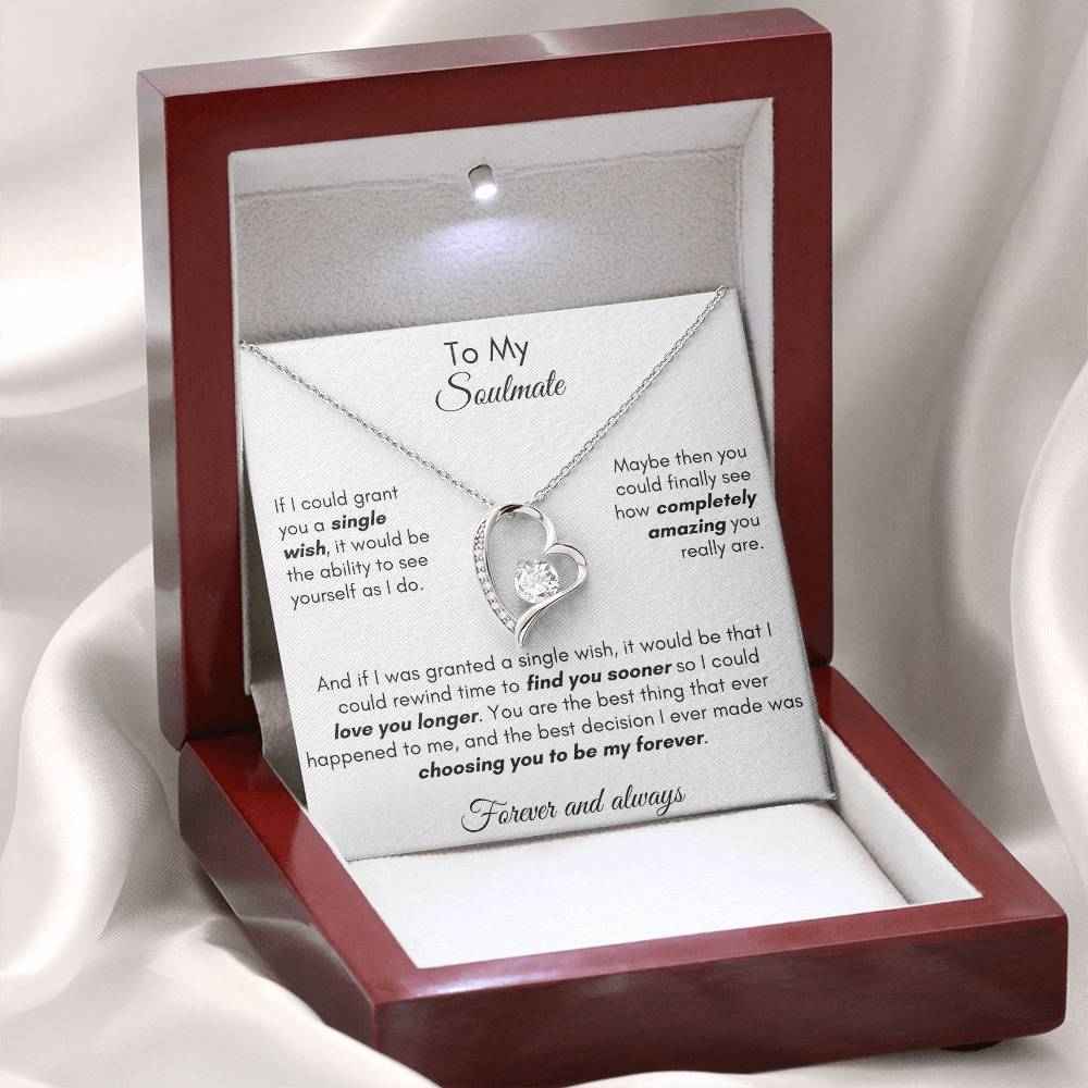 Gift For [Personalize] - Find You Sooner Forever Love Necklace