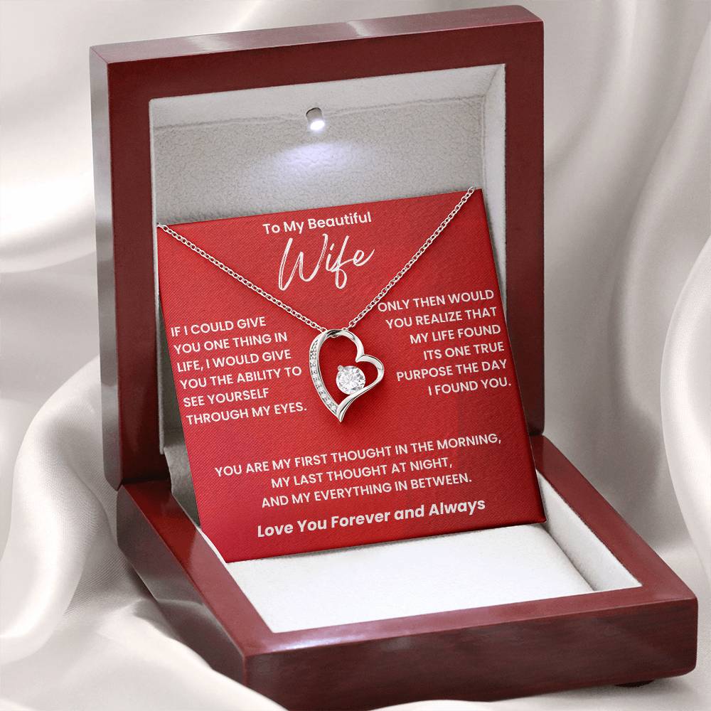 Gift For Wife - If I Could Give You One Thing In Life - Forever Love Necklace9