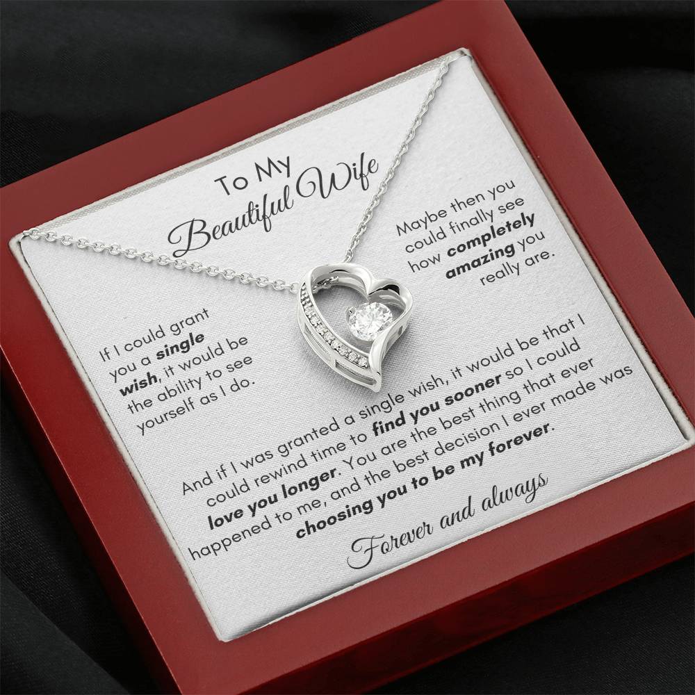 Gift For Wife - Find You Sooner Forever Love Necklace