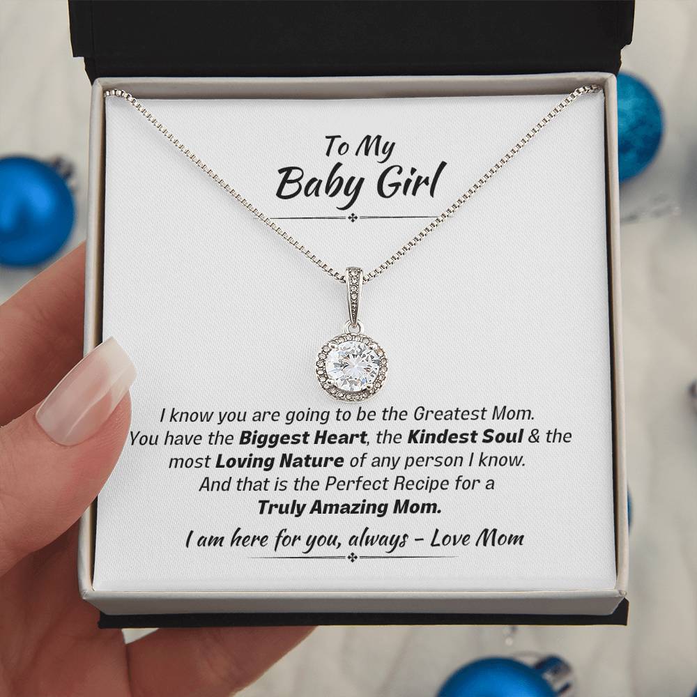 Gift For Daughter - Biggest Heart Kindest Soul Eternal Hope Necklace