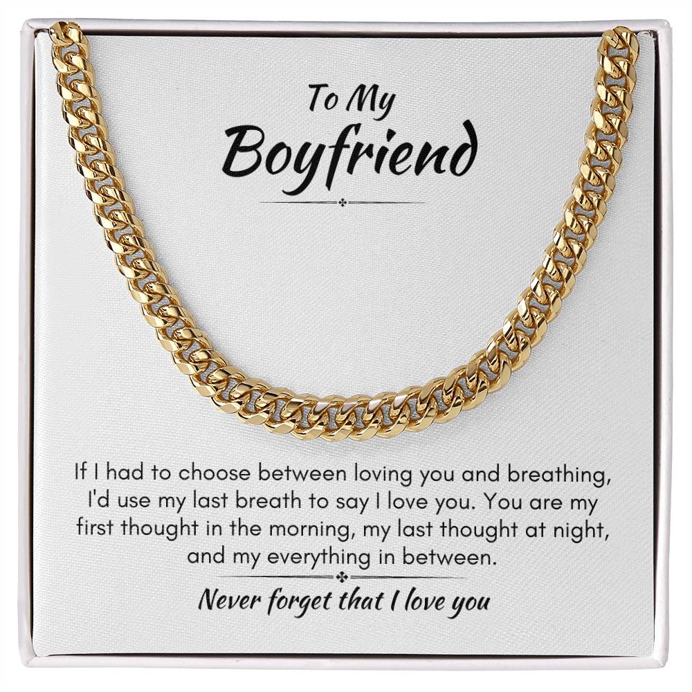 Gift For Boyfriend - My Everything - Cuban Link Chain