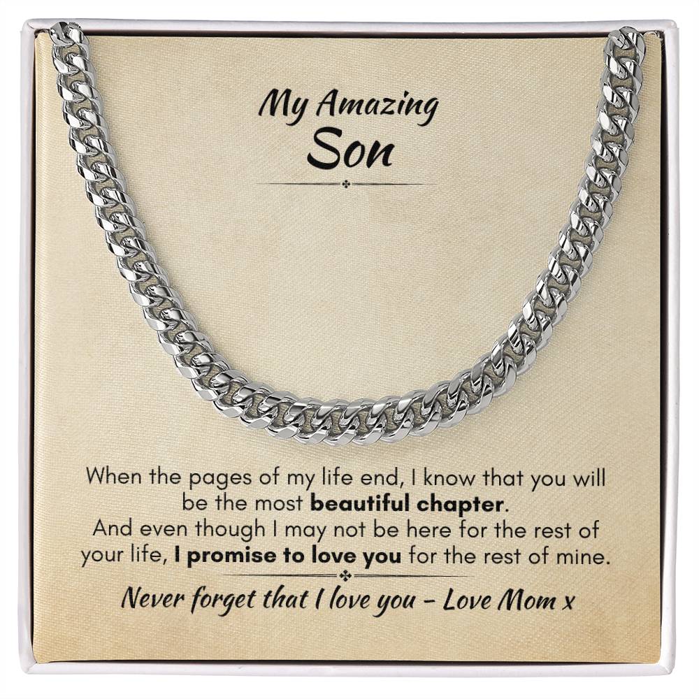 Gift For Son - Most Beautiful Chapter - Cuban Link Chain