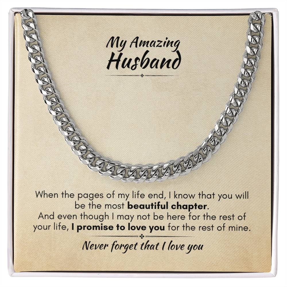 Gift For Husband - Most Beautiful Chapter - Cuban Chain Link