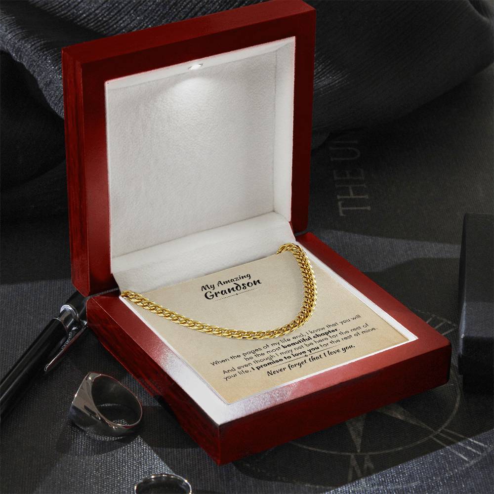 Gift For Grandson - Beautiful Chapter - Cuban Link Chain