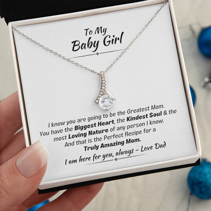 Gift For Daughter - Biggest Heart Kindest Soul Alluring Necklace