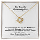 Gift For Granddaughter - Braver, Stronger, Smarter - Love Knot Necklace