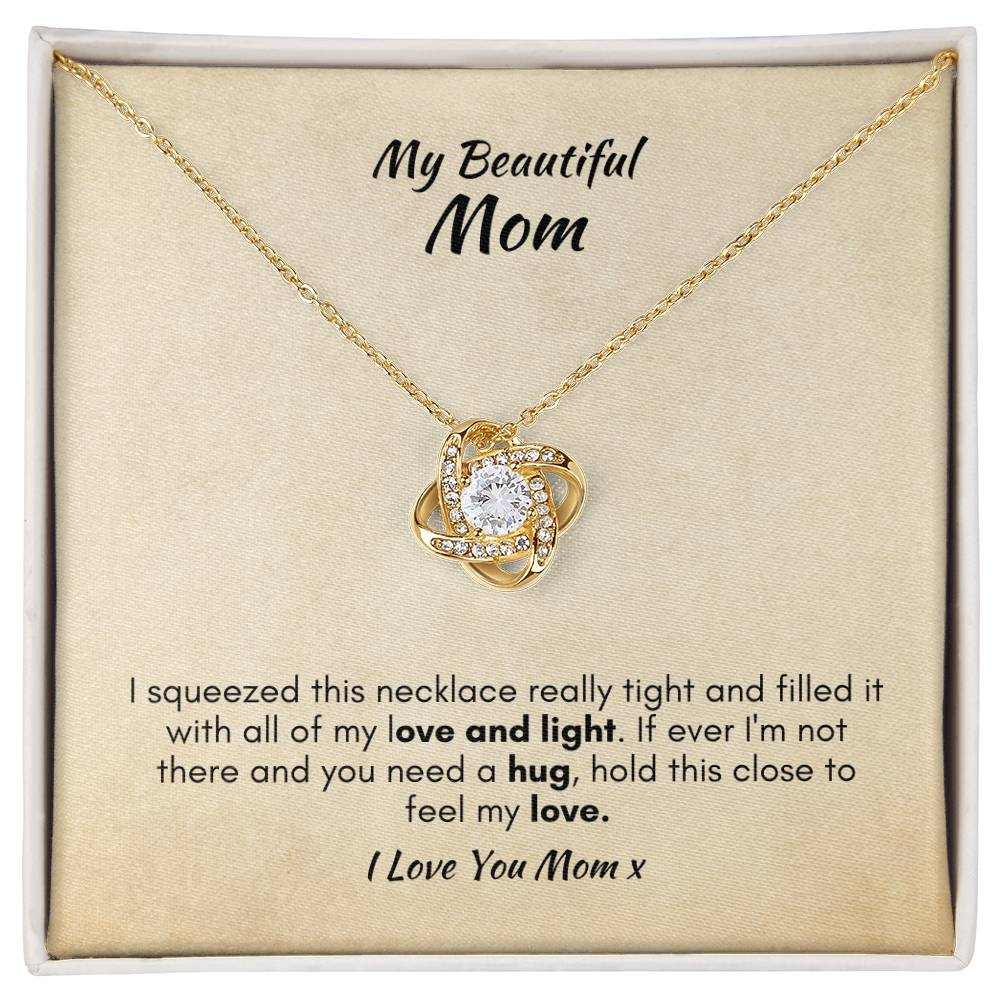 Gift For Mom - I Squeezed This Necklace - Love Knot Necklace