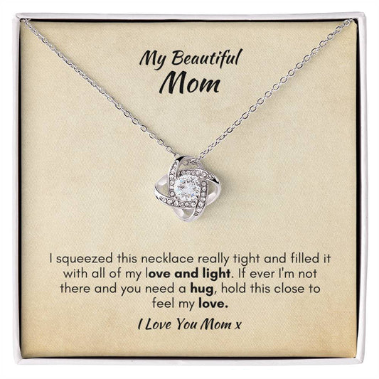 Gift For Mom - I Squeezed This Necklace - Love Knot Necklace