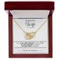 Gift For Wife - Lifes True Purpose - Interlocking Hearts Necklace