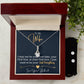 Gift For Wife From Husband - I May Not Be Your First Date - Alluring Beauty Necklace & CZ Earrings