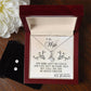 Gift For Wife From Husband - Our Home Ain't No Castle - Alluring Beauty Necklace & CZ Earrings