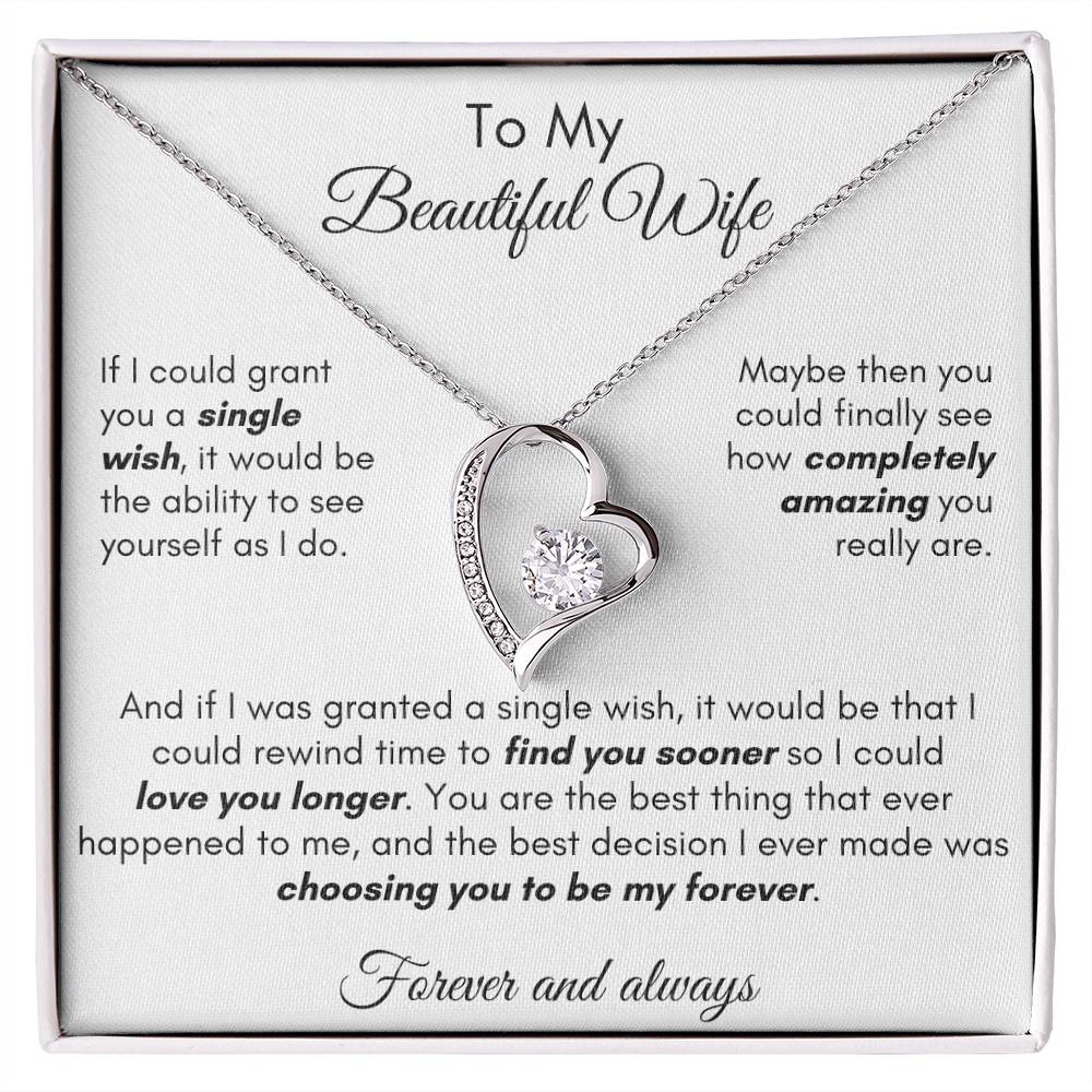 Gift For Wife - Find You Sooner Forever Love Necklace