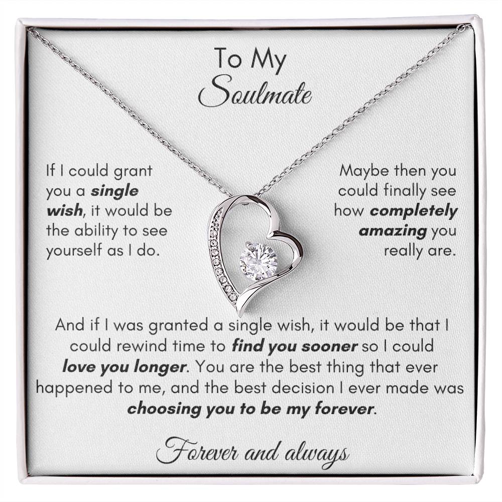 Gift For [Personalize] - Find You Sooner Forever Love Necklace