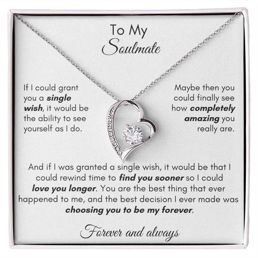 Gift For [Personalize] - Find You Sooner Forever Love Necklace