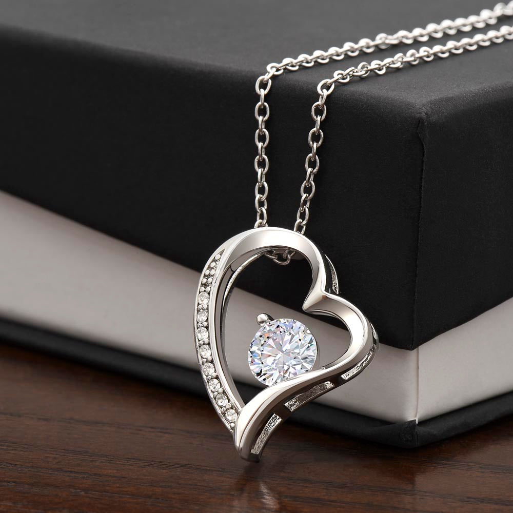 Gift for Wife - You Mean The World to Me Forever Love Necklace