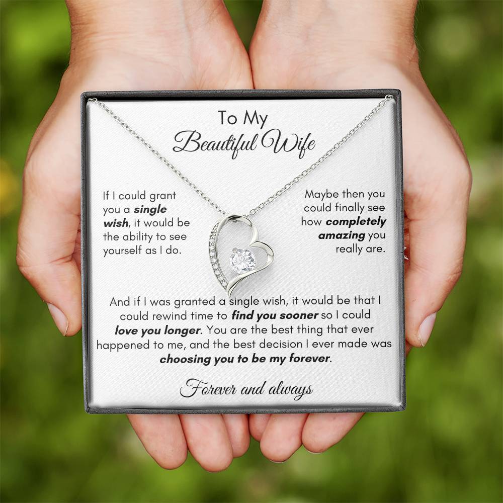 Gift For Wife - Find You Sooner Forever Love Necklace