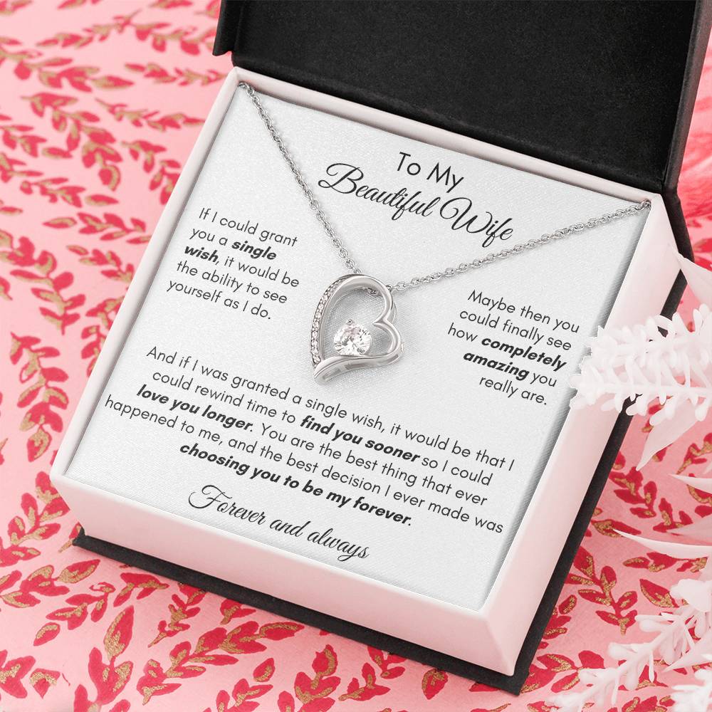 Gift For Wife - Find You Sooner Forever Love Necklace