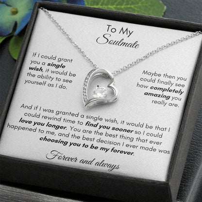 Gift For [Personalize] - Find You Sooner Forever Love Necklace