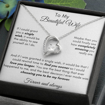 Gift For Wife - Find You Sooner Forever Love Necklace