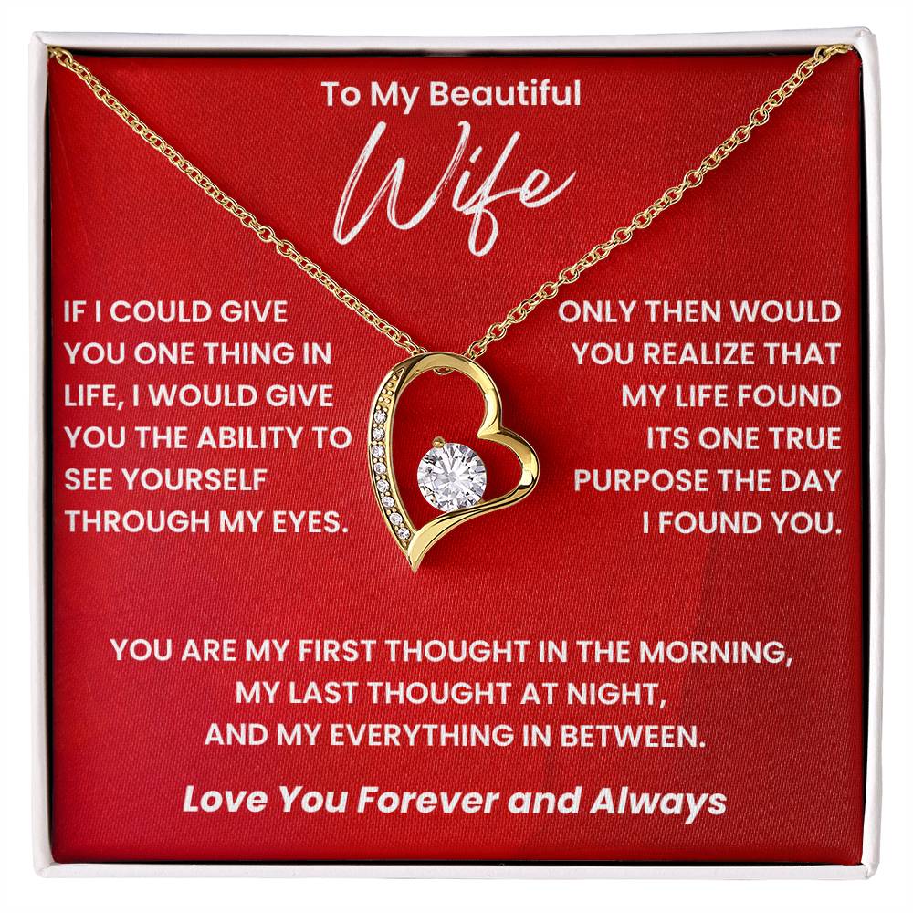 Gift For Wife - If I Could Give You One Thing In Life - Forever Love Necklace4