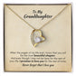 Gift For Granddaughter - Most Beautiful Chapter - Forever Love Necklace With Message Card