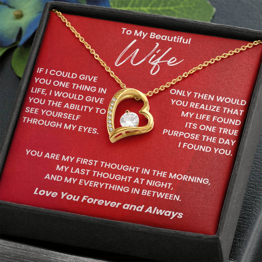 Gift For Wife - If I Could Give You One Thing In Life - Forever Love Necklace5