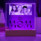 Acrylic Plaque Gift for Mom, Custom Photo & Names - Personalized Mother's Day/Birthday Present