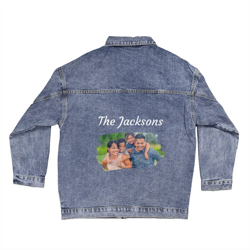 Custom Denim Jacket for Women - Stylish Custom  Photo Jean Jacket, Unique Mother's Day & Birthday Gift for Her