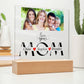 Acrylic Plaque Gift for Mom, Custom Photo & Names - Personalized Mother's Day/Birthday Present