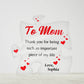 Acrylic Plaque Gift for Mom, Puzzle Piece - Personalized Mother's Day/Birthday Present for Mom